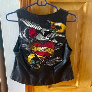 Harley Davidson women’s leather vest
